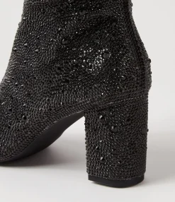 Flash Sale Midas Shoes Gorg Black Jewel Fabric Knee High Boots