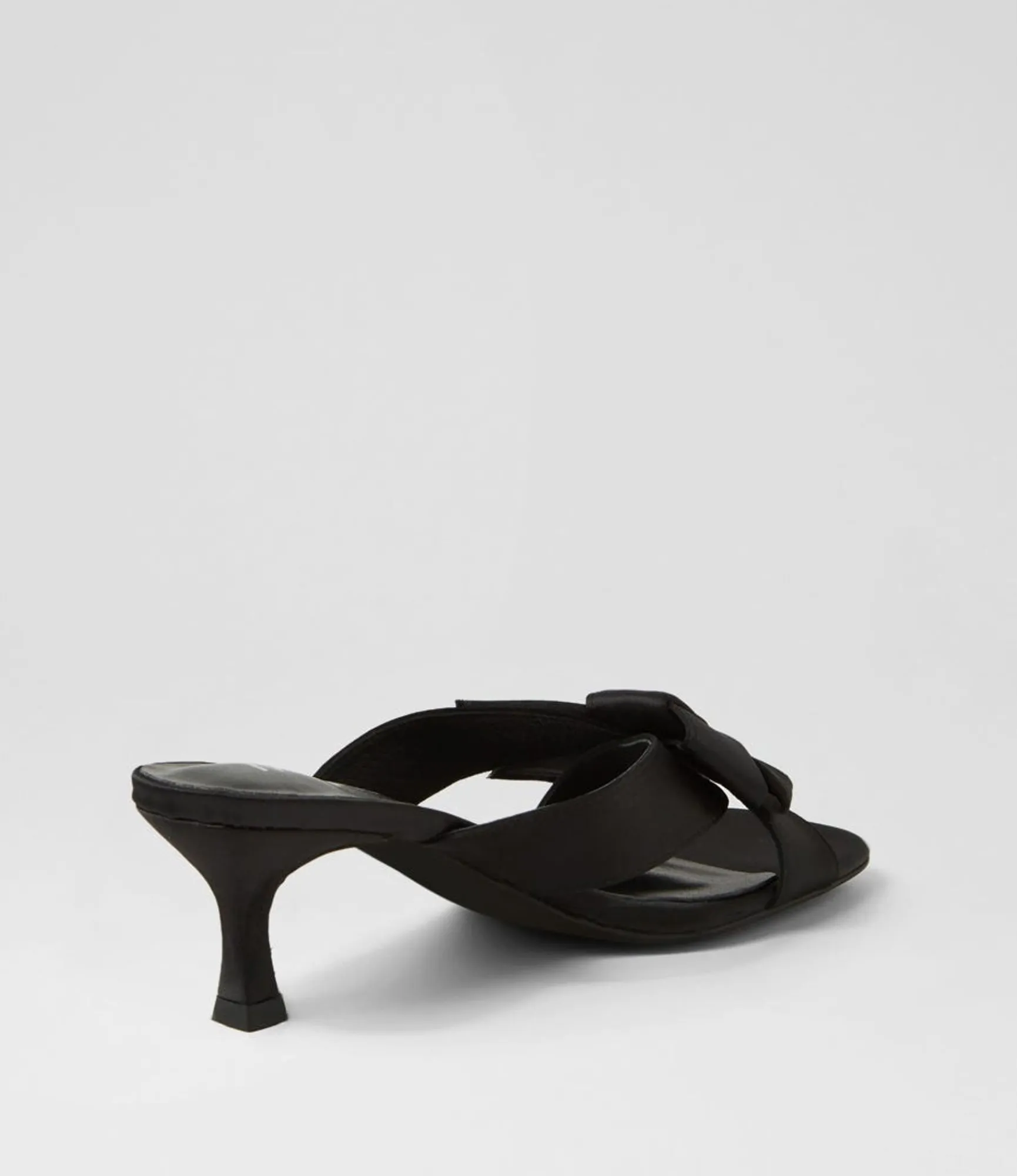 Cheap Midas Shoes Granger Black Satin Sandals