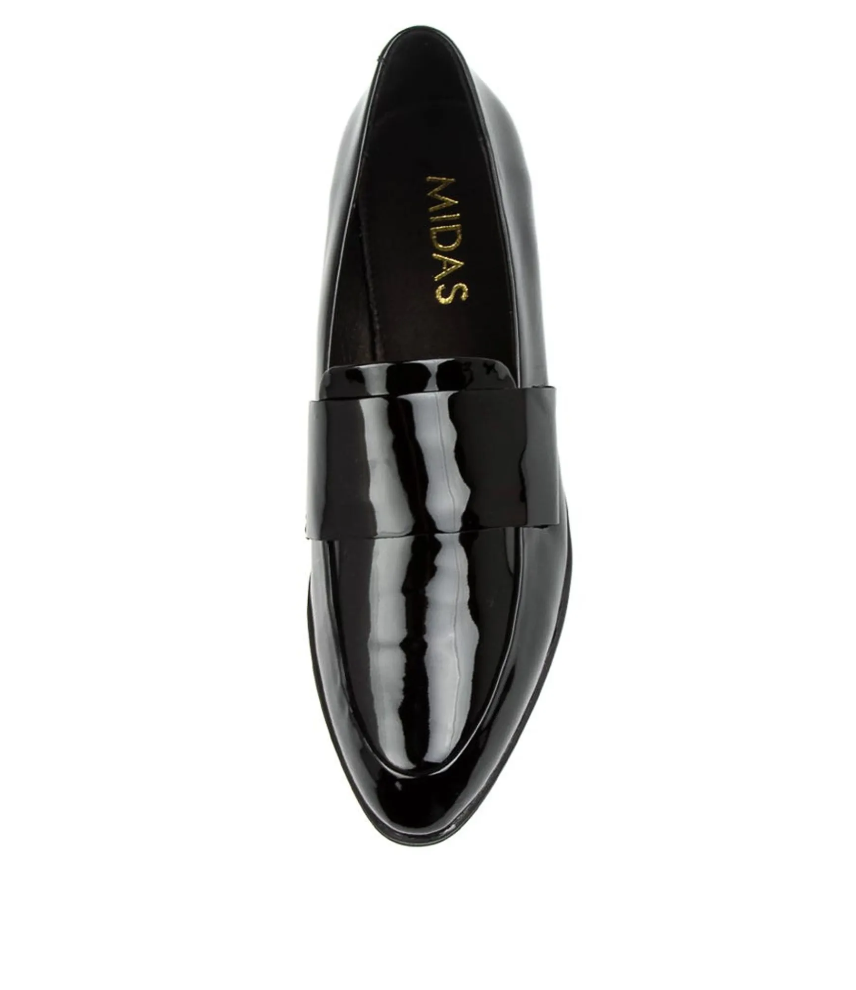 Cheap Midas Shoes Granite Black Patent