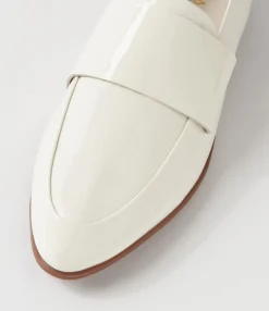 Best Sale Midas Shoes Granite Ivory Patent Leather Loafers