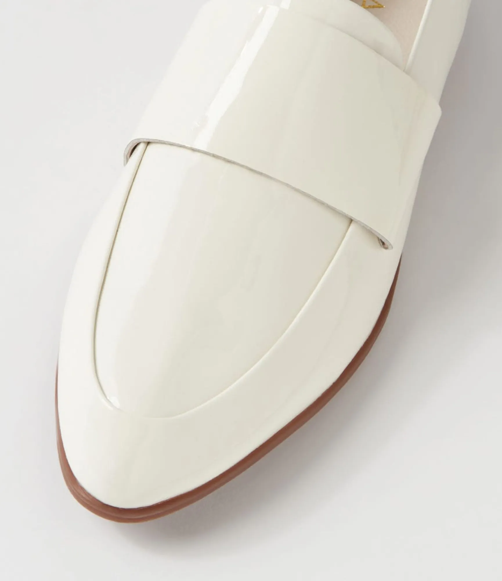 Best Sale Midas Shoes Granite Ivory Patent Leather Loafers