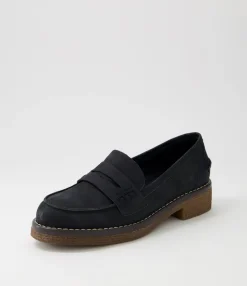 Online Midas Shoes Gulfie Black Leather Loafers