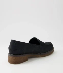 Online Midas Shoes Gulfie Black Leather Loafers