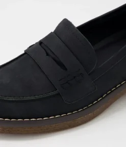 Online Midas Shoes Gulfie Black Leather Loafers