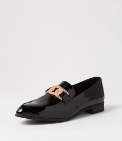 Fashion Midas Shoes Gummie Black Patent Leather Loafers