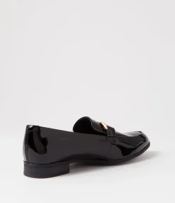 Fashion Midas Shoes Gummie Black Patent Leather Loafers