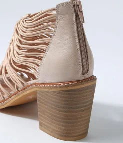 Hot Midas Shoes Gushi Cafe Elastic Leather Sandals