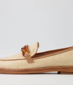 Cheap Midas Shoes Gusto Natural Woven Leather Loafers