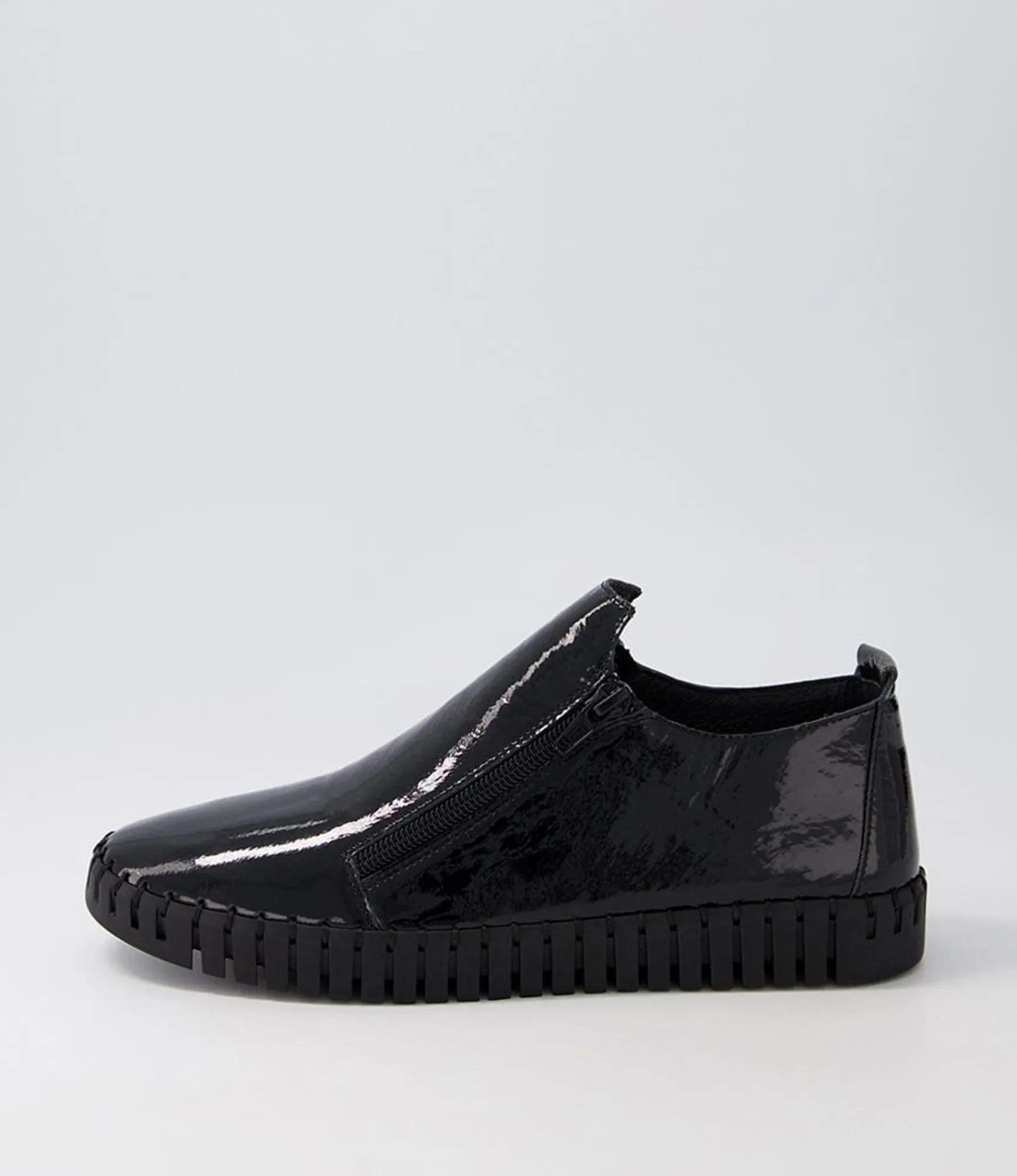 Flash Sale Midas Shoes Habble Black Patent Leather Sneakers