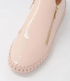 Clearance Midas Shoes Habble Nude Patent Leather Sneakers