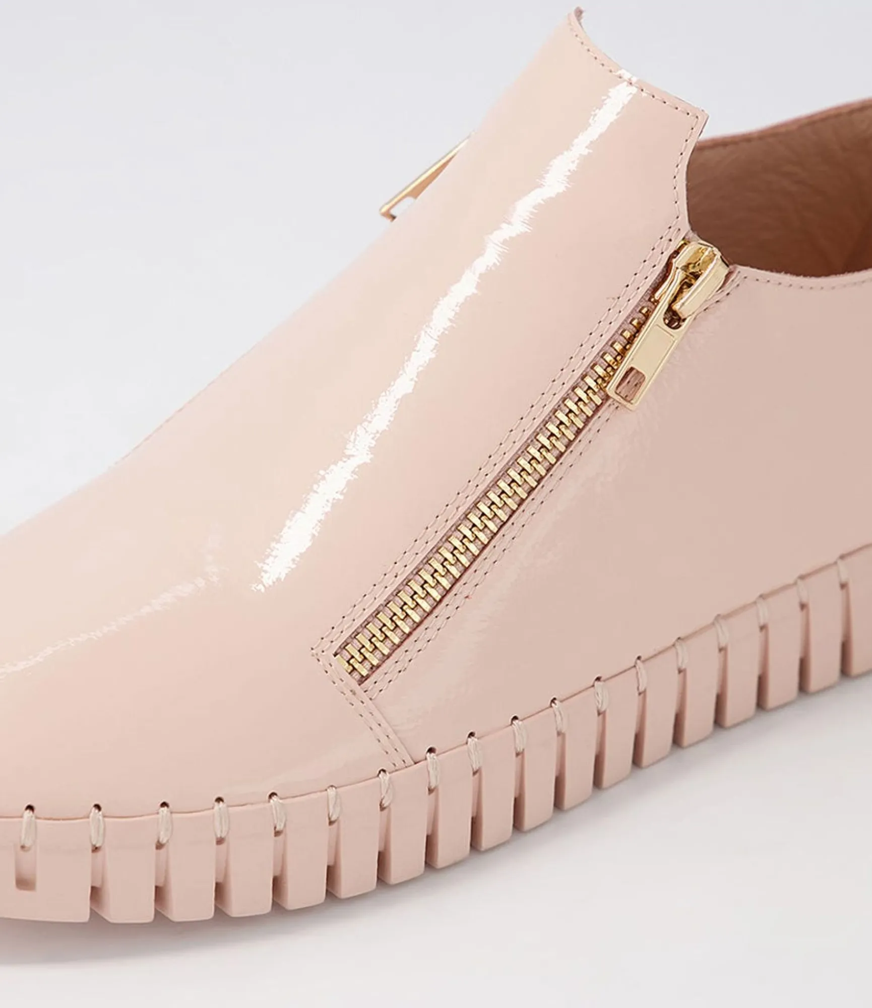 Clearance Midas Shoes Habble Nude Patent Leather Sneakers