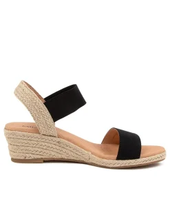 Cheap Midas Shoes Halina Black Elastic