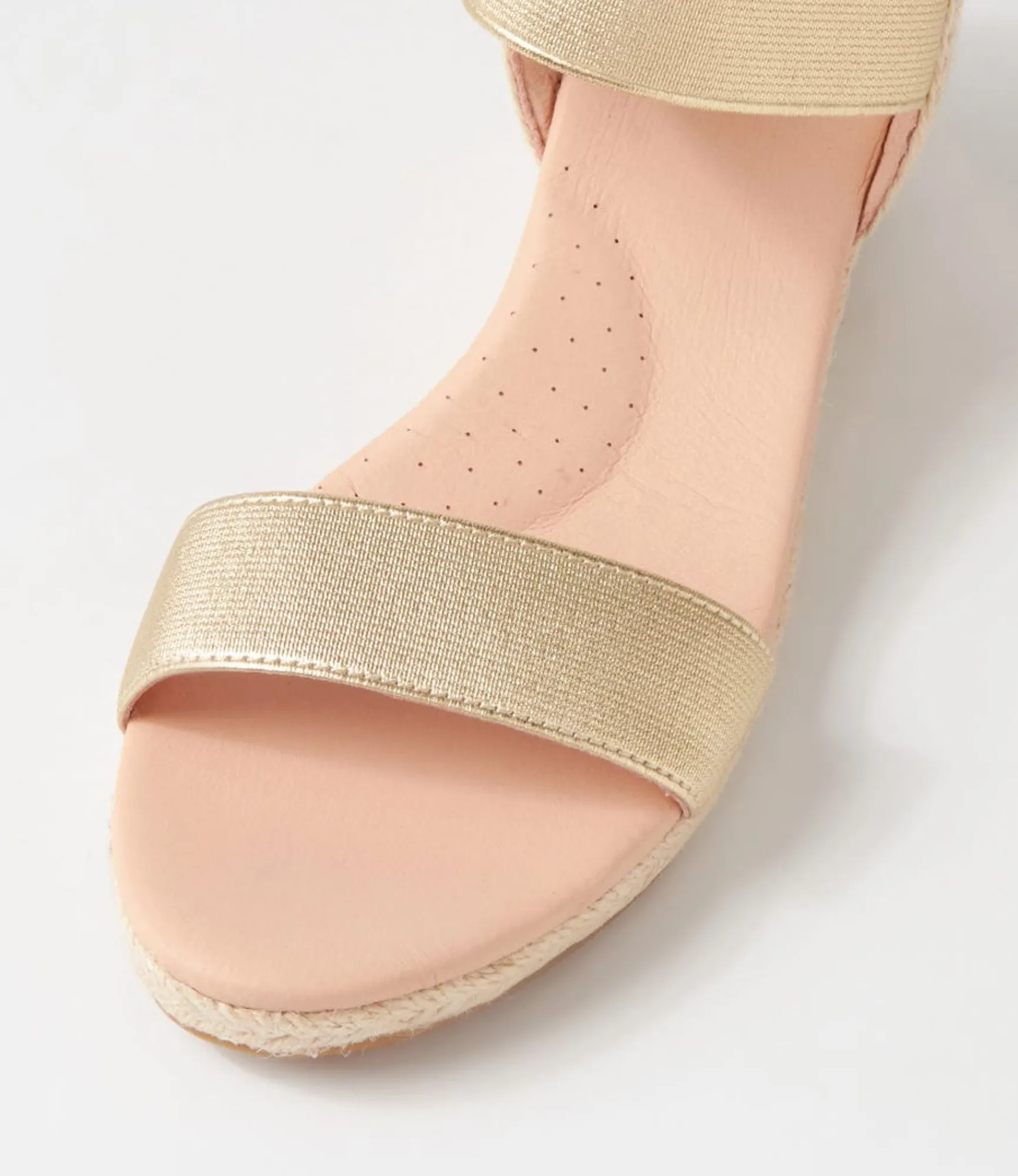 Sale Midas Shoes Halina Pale Gold Elastic Sandals