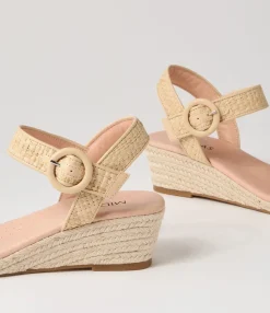 Store Midas Shoes Hariete Natural Woven Leather Espadrilles