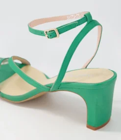 Cheap Midas Shoes Hasta Emerald Leather Sandals