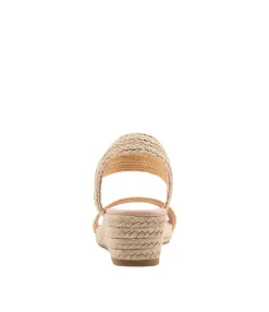 Shop Midas Shoes Havana Natural Weave Elastic Espadrilles