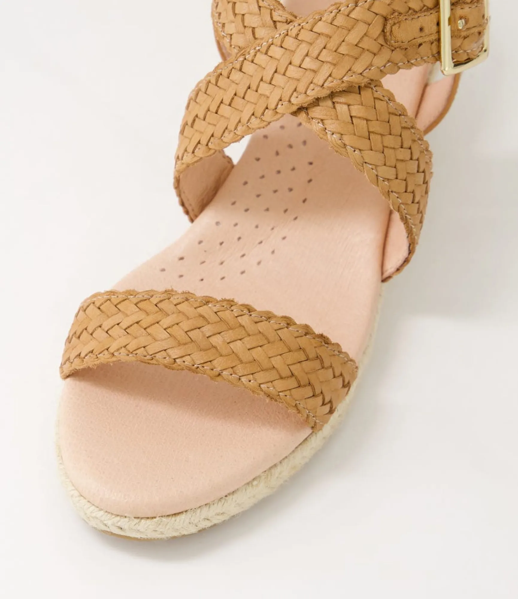 Store Midas Shoes Heathered Tan Leather Sandals
