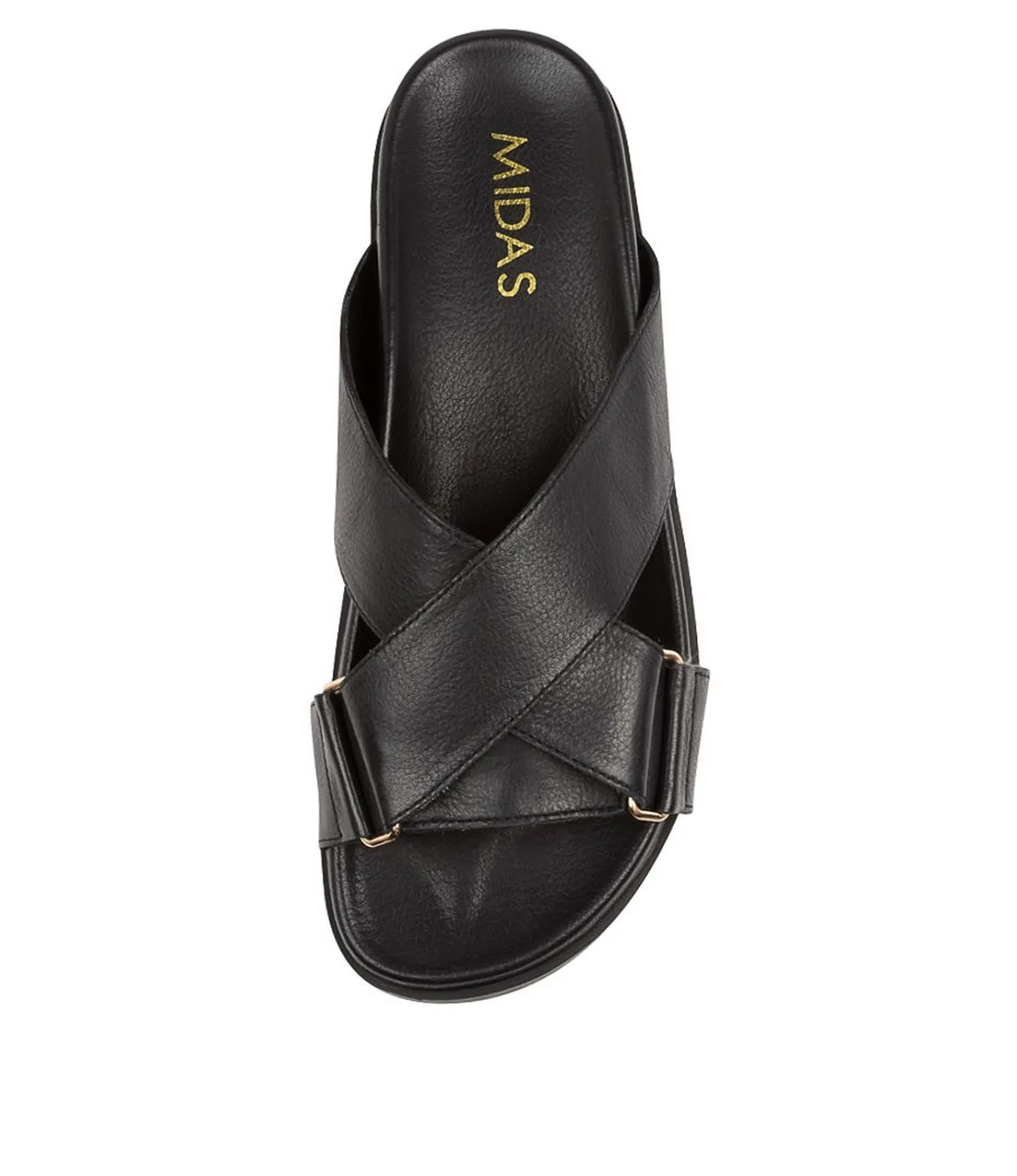 Best Midas Shoes Heffie Black Leather