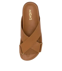 Cheap Midas Shoes Heffie Dk Tan-Tan Sole
