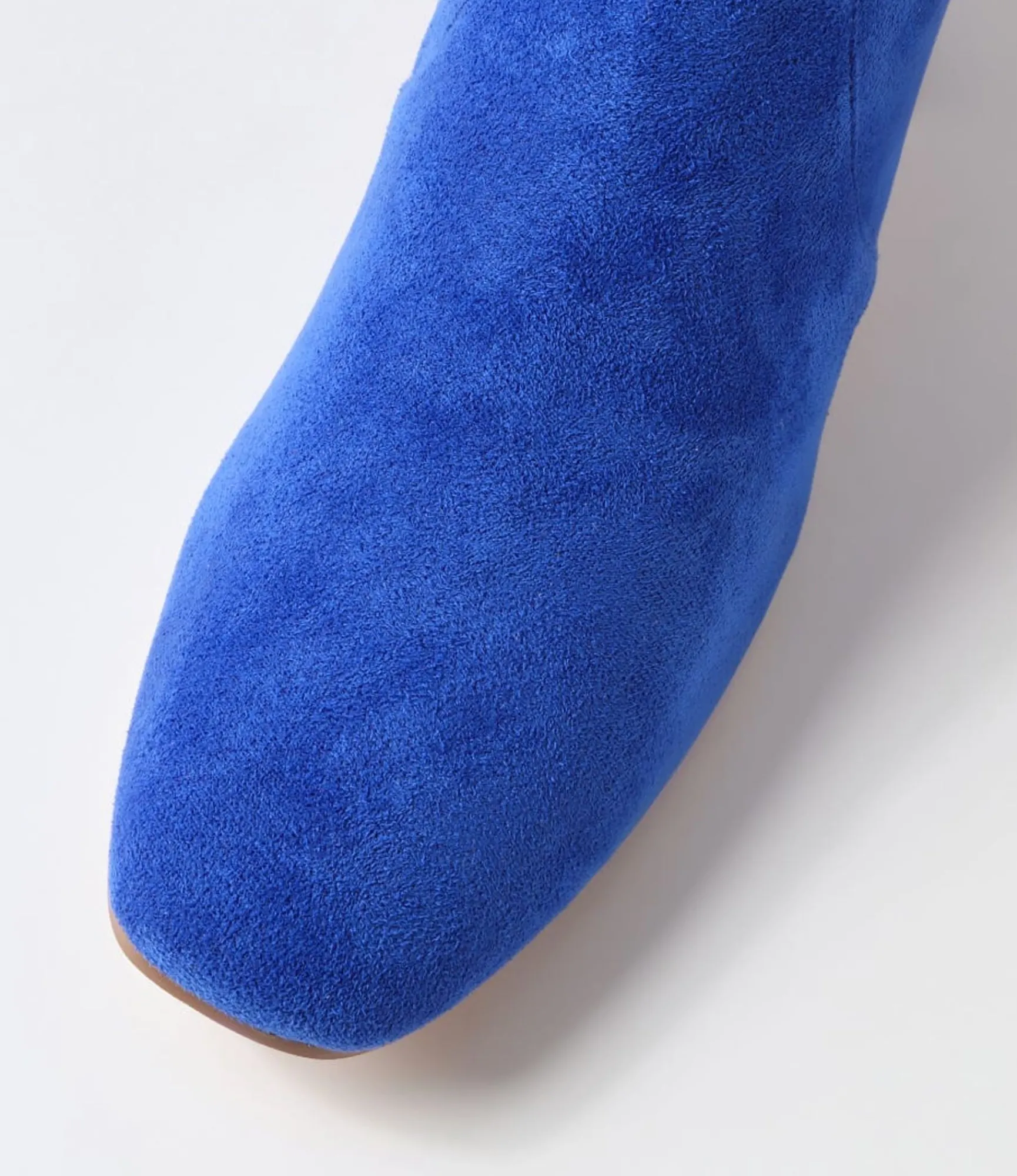 Hot Midas Shoes Heidi Electric Blue Stretch Microsuede Ankle Boots