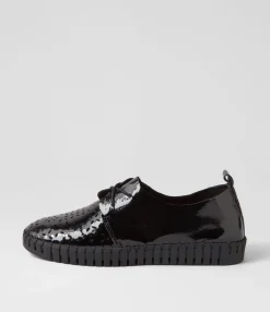 Best Sale Midas Shoes Hexxie Black Patent Leather Sneakers