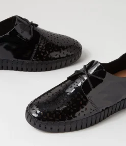 Best Sale Midas Shoes Hexxie Black Patent Leather Sneakers