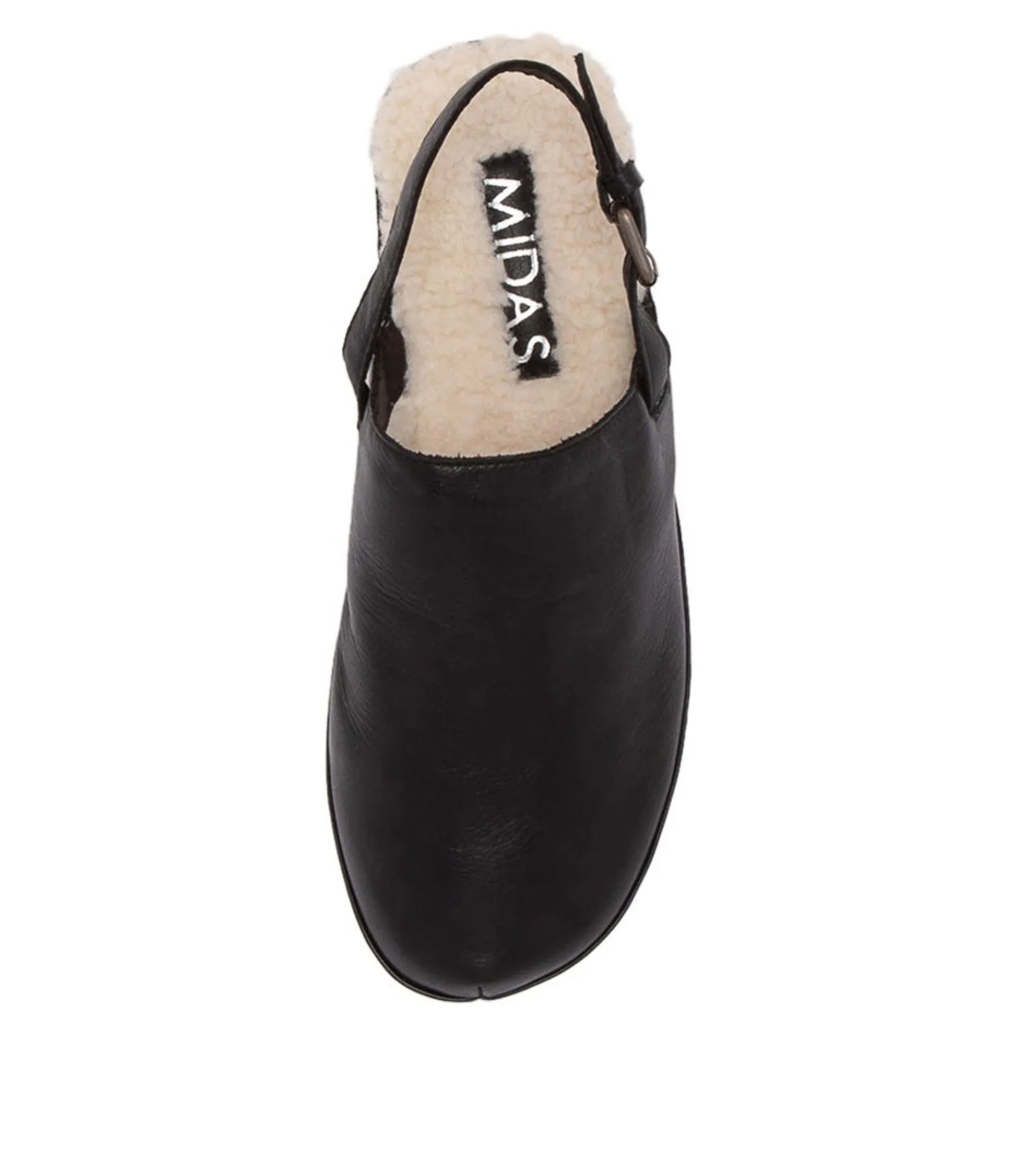 Cheap Midas Shoes Holmes Black Leather Heels
