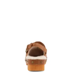 Store Midas Shoes Holmes Dark Tan Leather Heels
