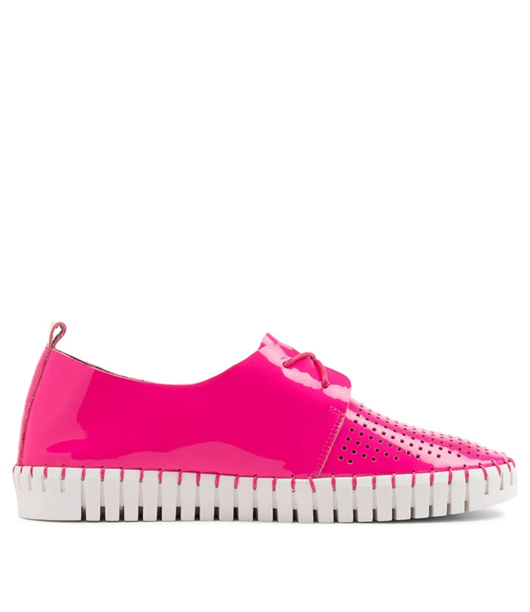 Outlet Midas Shoes Husto Hot Pink Patent Leather Sneakers Ws