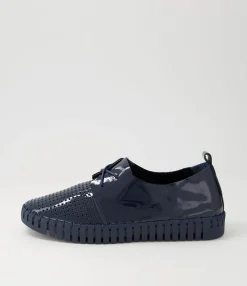 Outlet Midas Shoes Husto Navy Patent Leather Sneakers