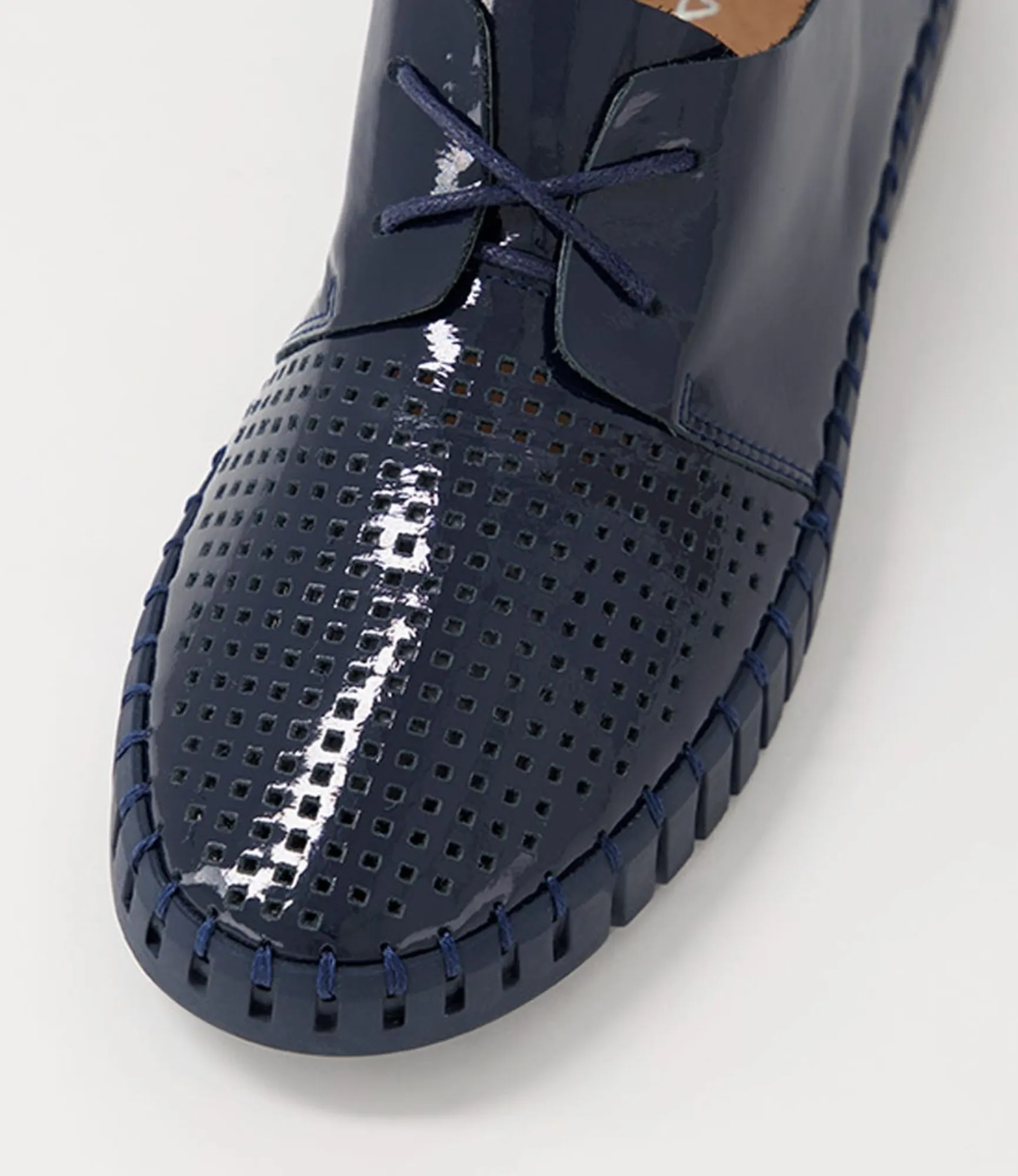 Outlet Midas Shoes Husto Navy Patent Leather Sneakers