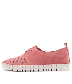 Best Midas Shoes Husto Pink Suede Sneakers Ws