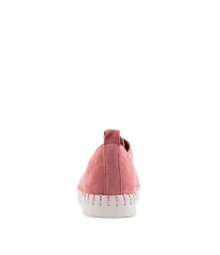 Best Midas Shoes Husto Pink Suede Sneakers Ws