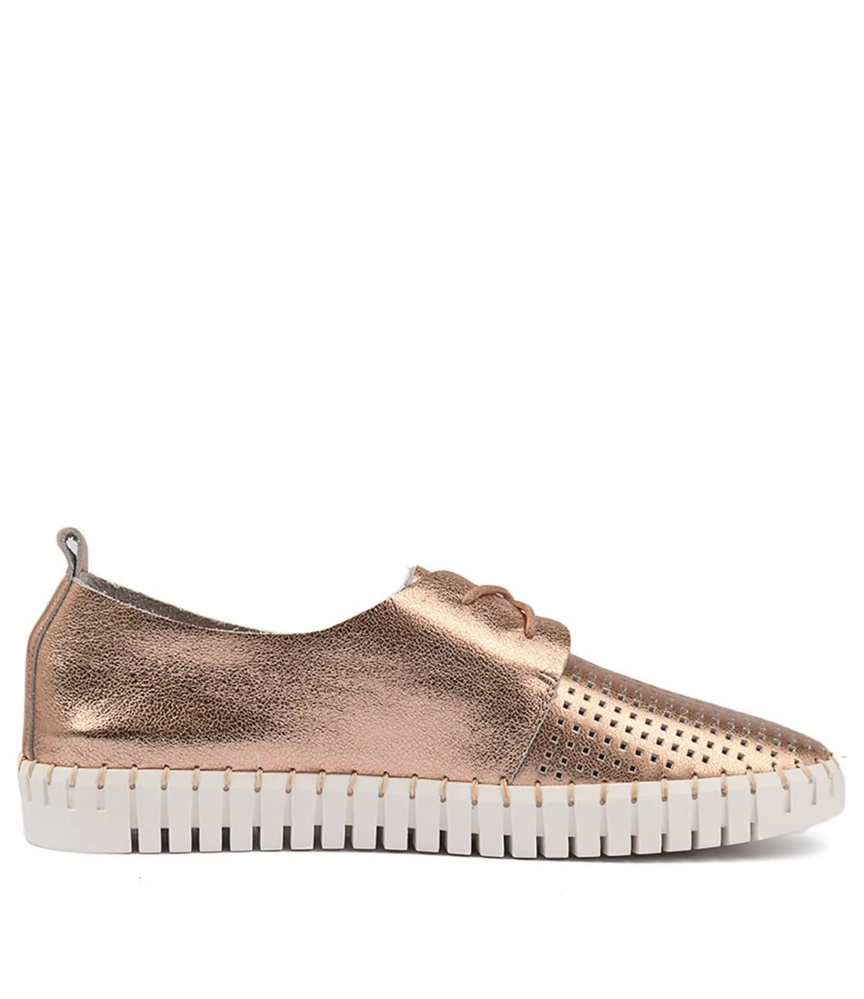 Hot Midas Shoes Husto Rose Gold Leather