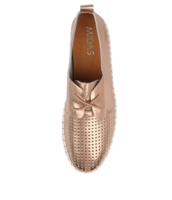 Hot Midas Shoes Husto Rose Gold Leather