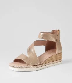 Shop Midas Shoes Iddy Platino Scratch Leather Sandals