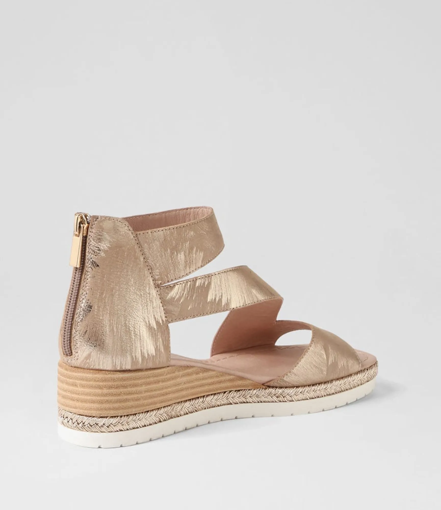 Shop Midas Shoes Iddy Platino Scratch Leather Sandals