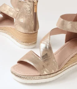 Shop Midas Shoes Iddy Platino Scratch Leather Sandals