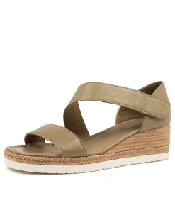 Discount Midas Shoes Inari Khaki Leather