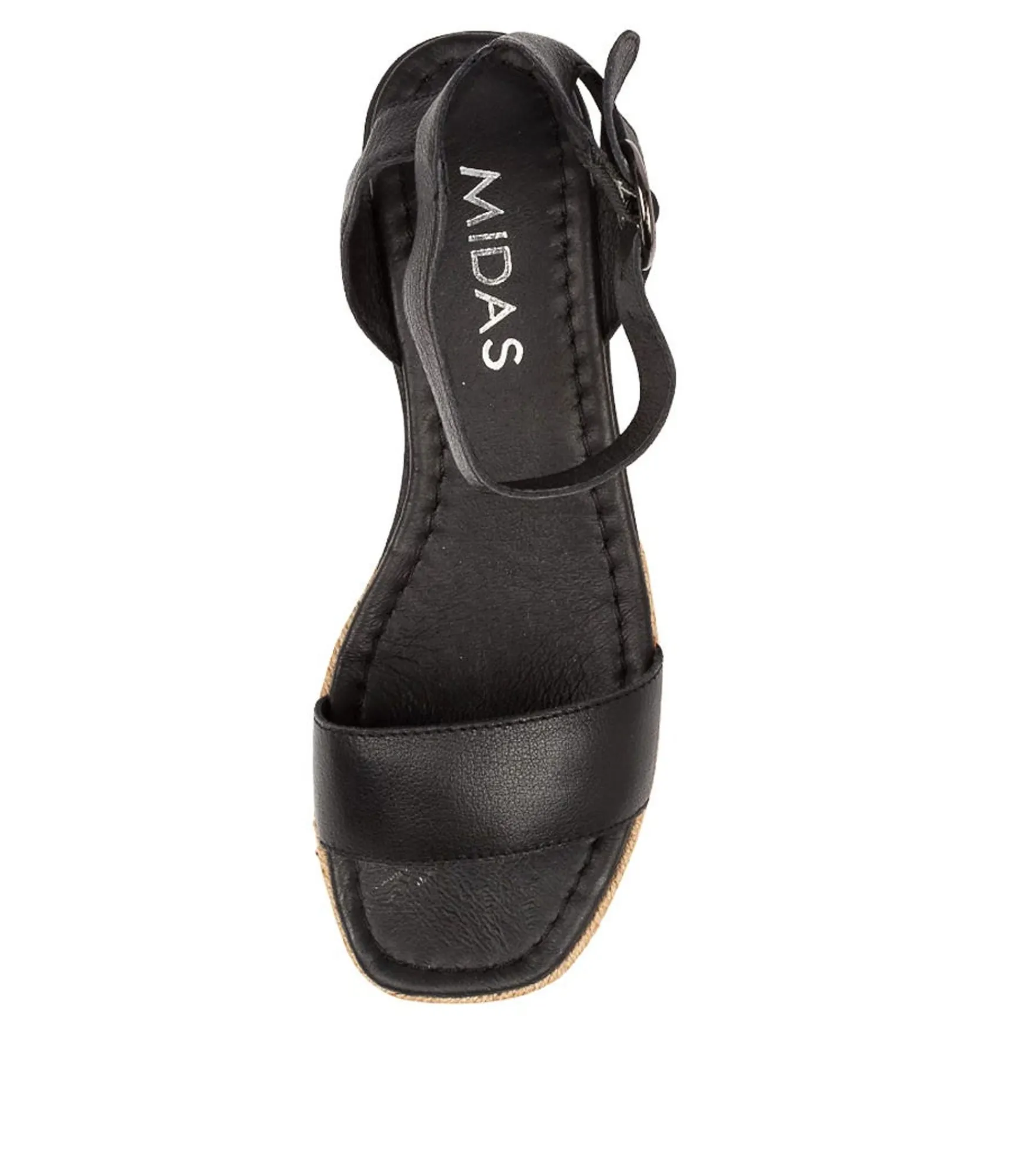 Outlet Midas Shoes Ivana Black Leather