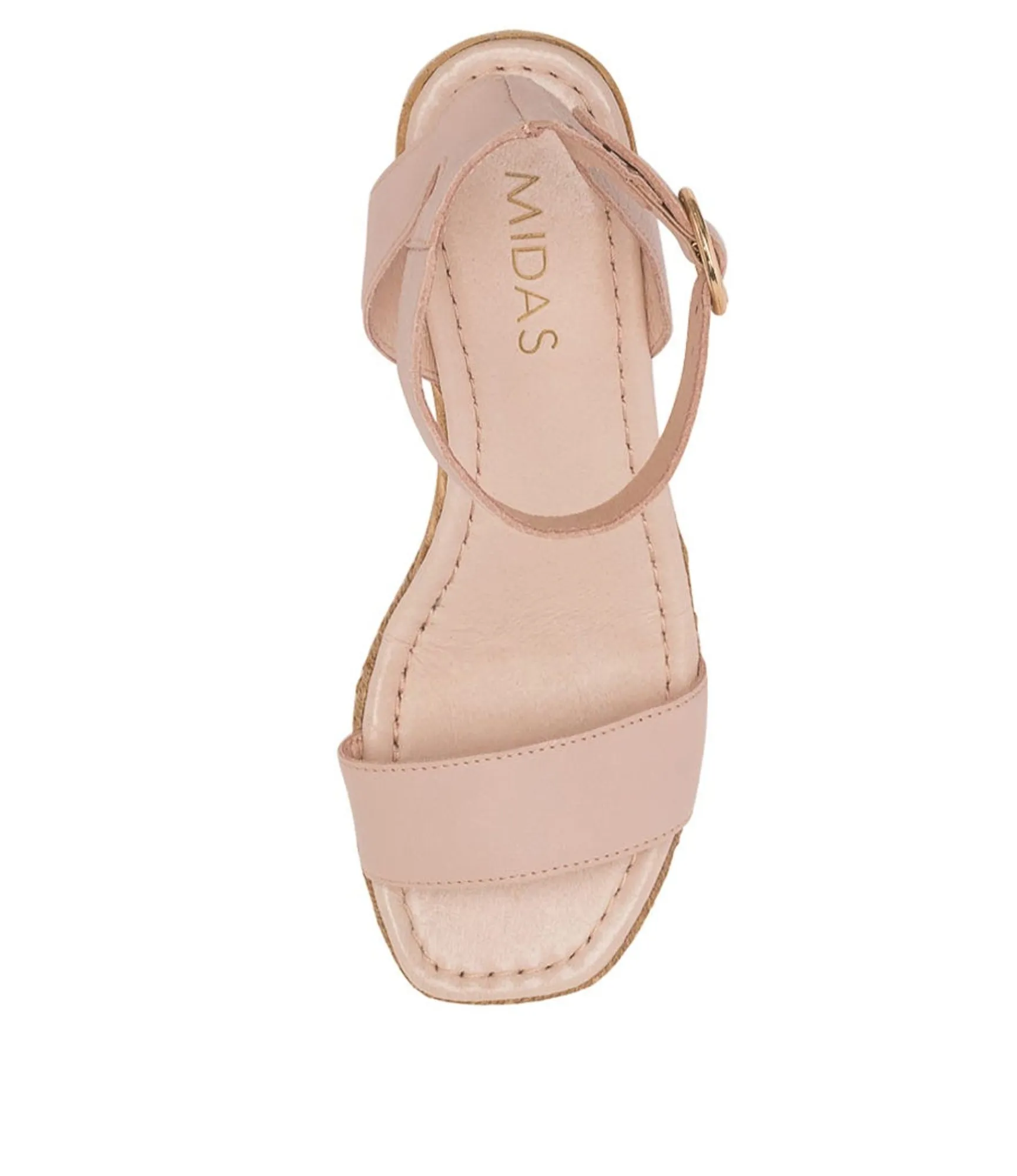 Online Midas Shoes Ivana Dusty Pink Leather