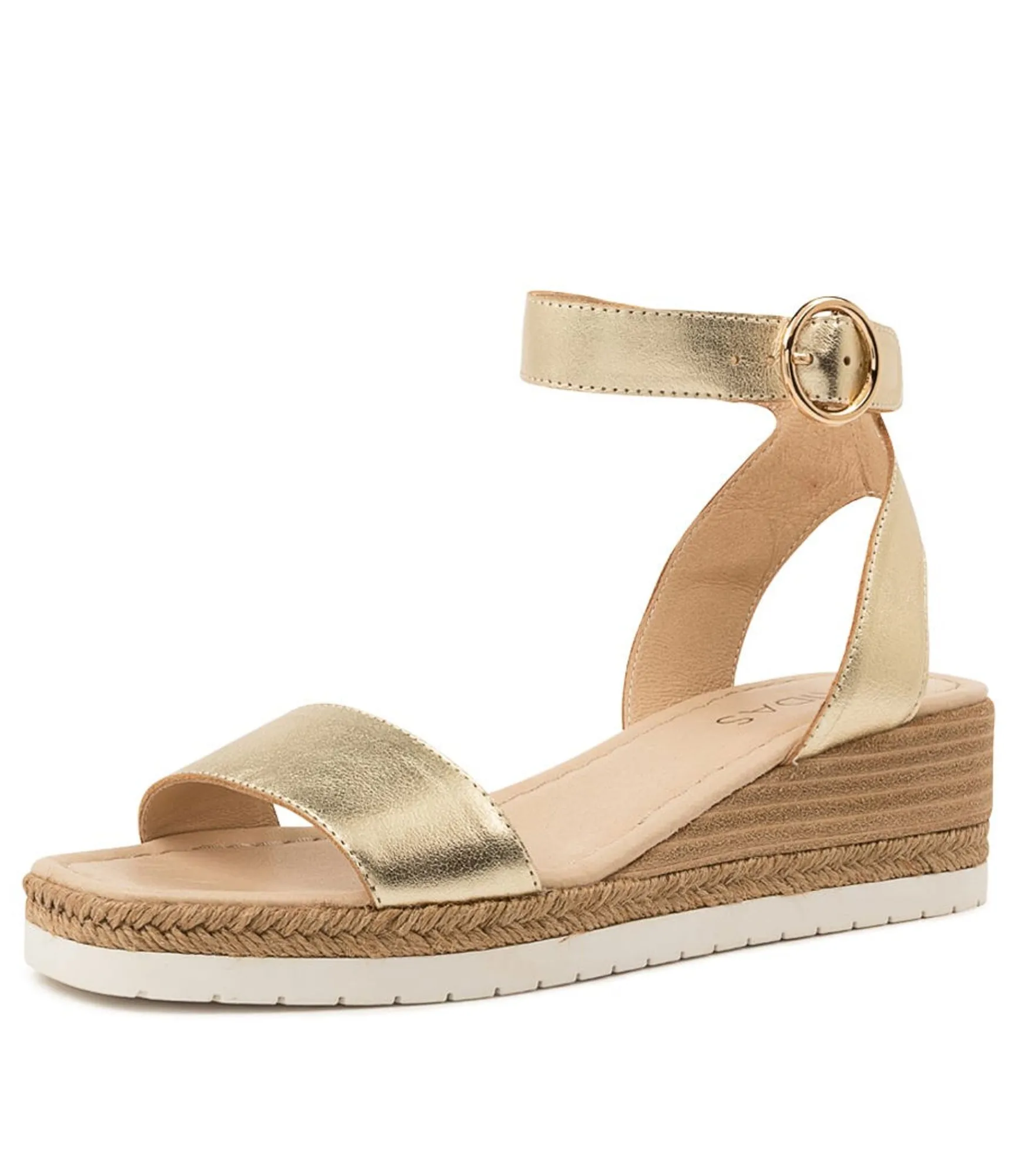 Sale Midas Shoes Ivana Pale Gold Leather