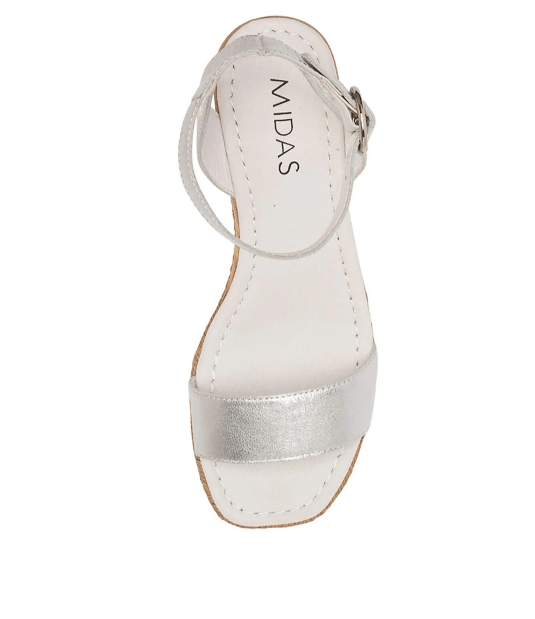 Cheap Midas Shoes Ivana Silver Leather