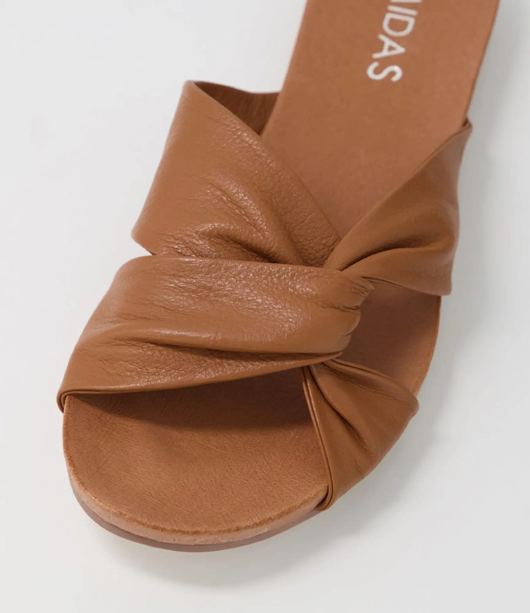 Cheap Midas Shoes Jaffer Dark Tan Leather Sandals