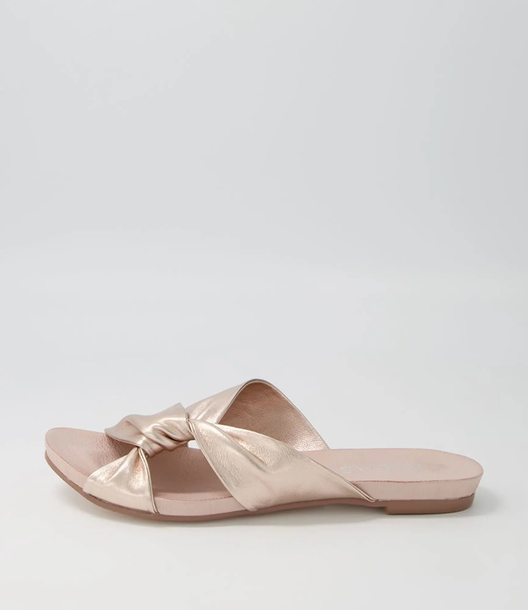 Cheap Midas Shoes Jaffer Pale Rose Gold Leather Sandals