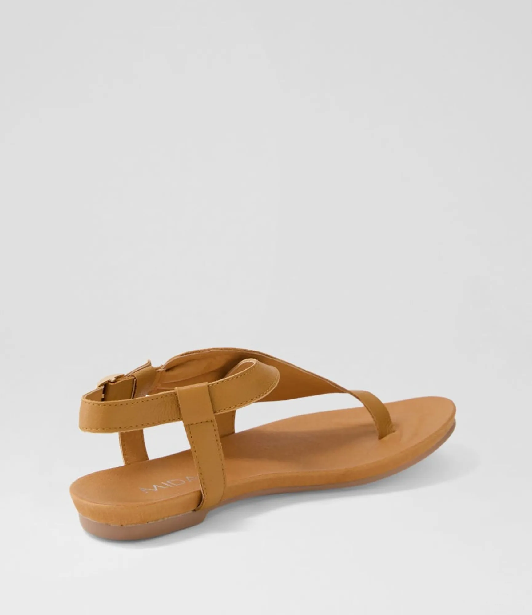 Best Midas Shoes Jajaz Dark Tan Leather Sandals
