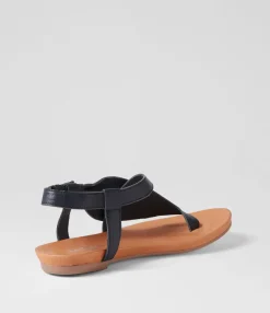 Fashion Midas Shoes Jajaz Navy Leather Sandals