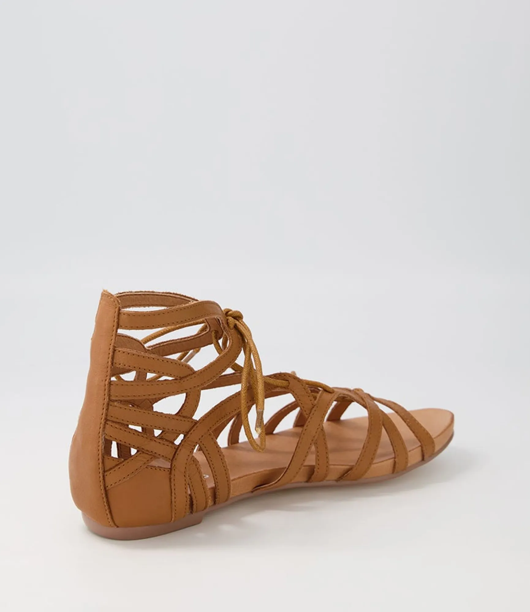 Cheap Midas Shoes Jass Dark Tan Leather Sandals