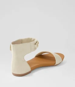Discount Midas Shoes Jazzis Milk Leather Sandals