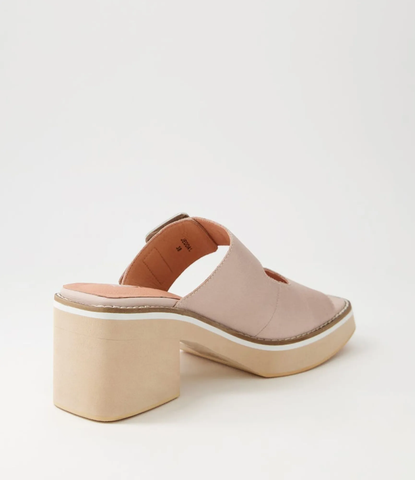 Sale Midas Shoes Jeddal Cafe Leather Slides